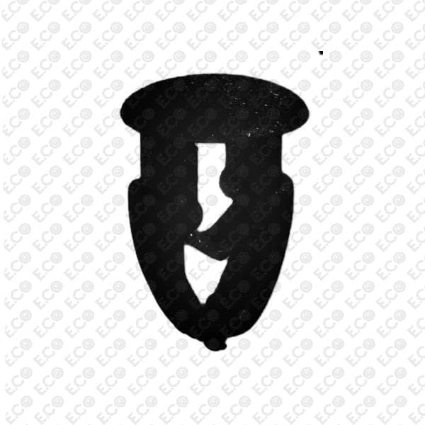 BOTTONE NERO -  FISSAGGIO TARGA