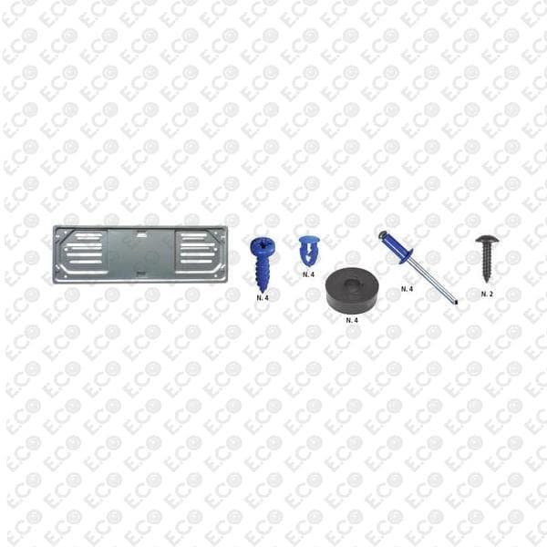 KIT TARGA ANTERIORE + FISSAGGI