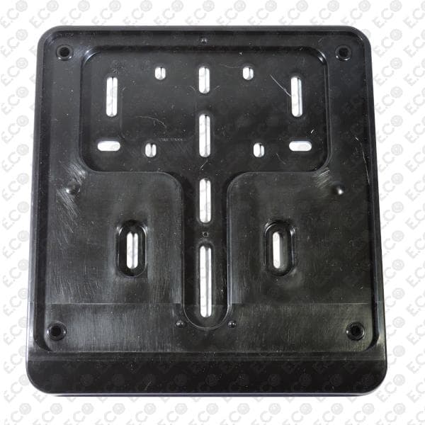 TARGA MOTO NERA H.13 SERIGRAFABILE ABS