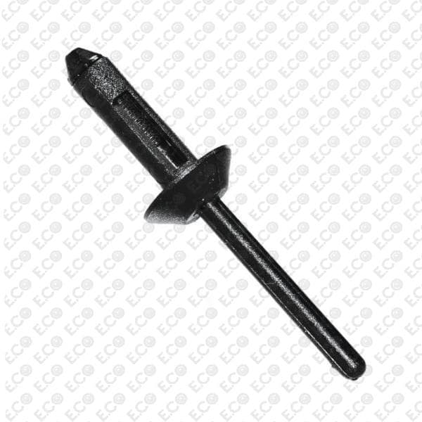 Rivetto in plastica nero Ø 5,0 x 16