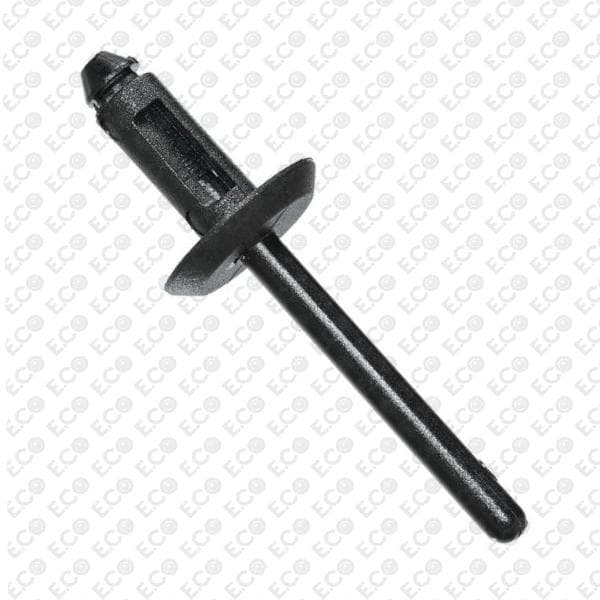 Rivetto in plastica nero Ø 6,5 x 15