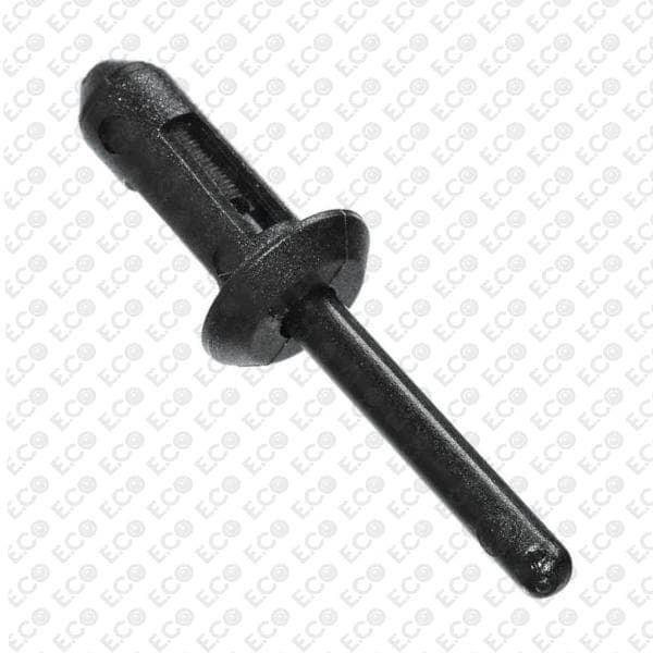 Rivetto in plastica nero Ø 7,0 x 17