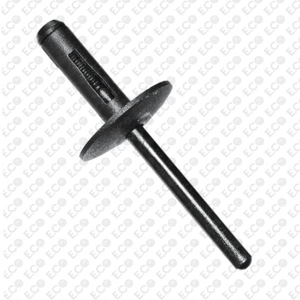 Rivetto in plastica nero Ø 6,0 x 14